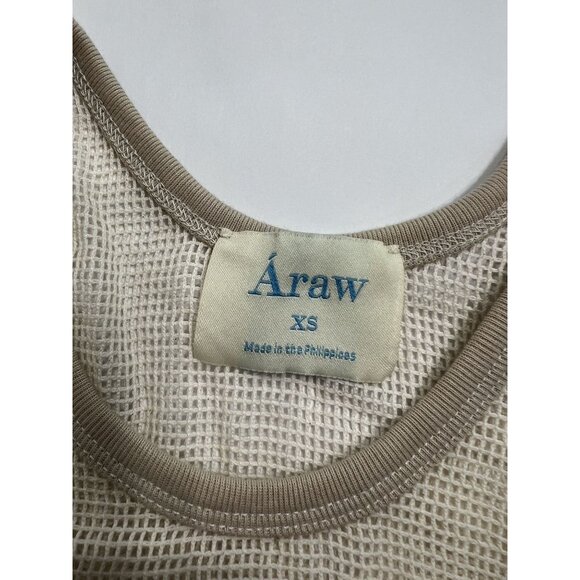 Áraw Mesh Tank Top in Tan - Picture 2 of 3